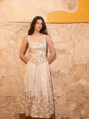 Emilia Dress in Orange Cream