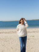 Nantucket Sweater in Ivory & Camel