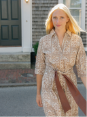 The Eloise Dress | Brown Mughal Block