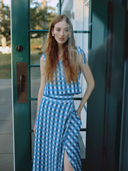 Helena Midi Wrap Skirt in Cape Gingham