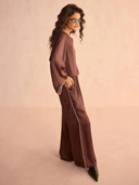 Efie Pant in Solid Ganache