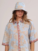 Africa Light Blue Short Sleeve Shirt