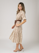 The Jane Midi Dress | Brown Vine