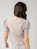 The Louisa Top | Brown Stripe