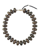 Bailey Chunky Beaded Necklace in Brown