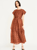 Vienna Maxi Dress in Amber Cattail
