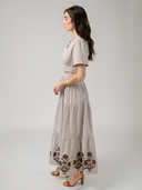 The Abby Skirt | Brown Stripe