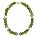 Lagos Collar Necklace in Pistachio