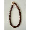 Small Star Necklace in Brown