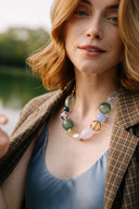 Iris Glass Blown Statement Necklace