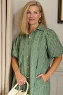 Lizzie Dress in Turf Green