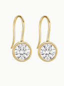 Gold Lyla Bezel Earring