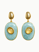 Glenda Light Blue Drop Earrings