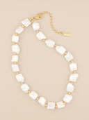 Flat Square Pearl Choker