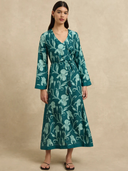 Leandra Dress in Iris Jade