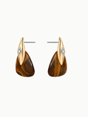 Solstice Earrings in Tiger's Eye