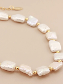 Flat Square Pearl Choker