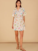 Isla Wrap Skirt in Oceano