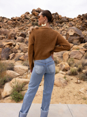 By The Fireside Fur Cardigan in Brown
