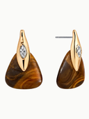 Solstice Earrings in Tiger's Eye