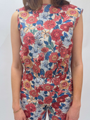 Cinched Top in Flower Heads