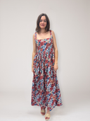 Scoop Neck Dress in Flower Heads