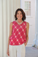 Isla Tank Top in Raspberry