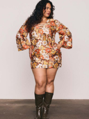 Blair Shift Mini Dress in Multi