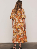 Blair Shirt Dress in Rust