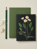 Botanical Daisy Birthday Wishes Card