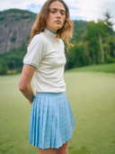 Par Skort in Blue Polka Dot