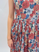 Scoop Neck Dress in Flower Heads