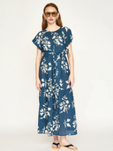 Vienna Maxi Dress in Navy Fig