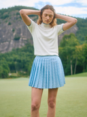 Par Skort in Blue Polka Dot
