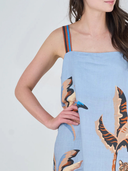 Light Blue Bali Tiger Short Dress