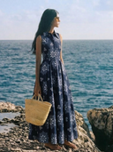 Alade Dress in Navy