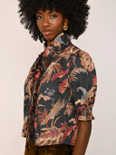 Zuri Top in Magic Forest Print