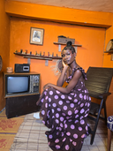 Ibukun Dress in Pink Polka Dot