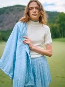 Par Skort in Blue Polka Dot