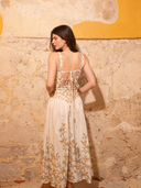 Emilia Dress in Orange Cream