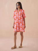 Rumi Dress in Millie Cayenne