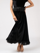 The Nan Top & Markey Skirt Set in Black Velvet