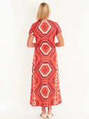 Malabar Dress in Kilim Maple
