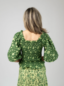 The Avi Top + Veda Skirt Set | Jaipur Green