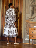 SUE SARTOR Flounce in Espresso Vintage Lily