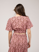 SAMPLE | The Abby Top | Pink Flower Check | Small