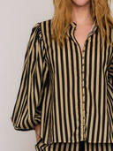 Belle Puff Sleeved Blouse in Stripe