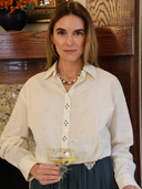 Beth Eyelet Blouse in Ecru