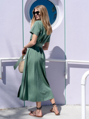 Amira Shirt Dress in Solid Palm