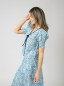 The Louisa Top | Blue Mughal Block